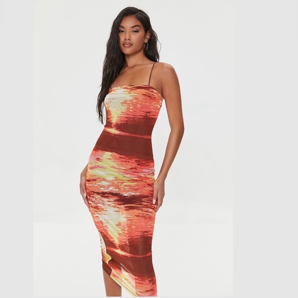 NWT abstract print dress - Picture 4 of 8